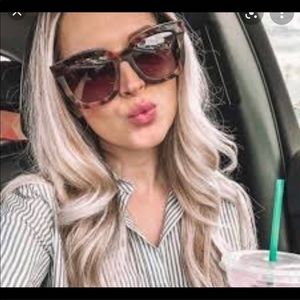 Diff Eyewear Tortoiseshell Brown Gradient Lens Cat-Eye Sunglasses